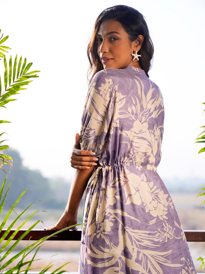 Soft Lilac Tie Dress