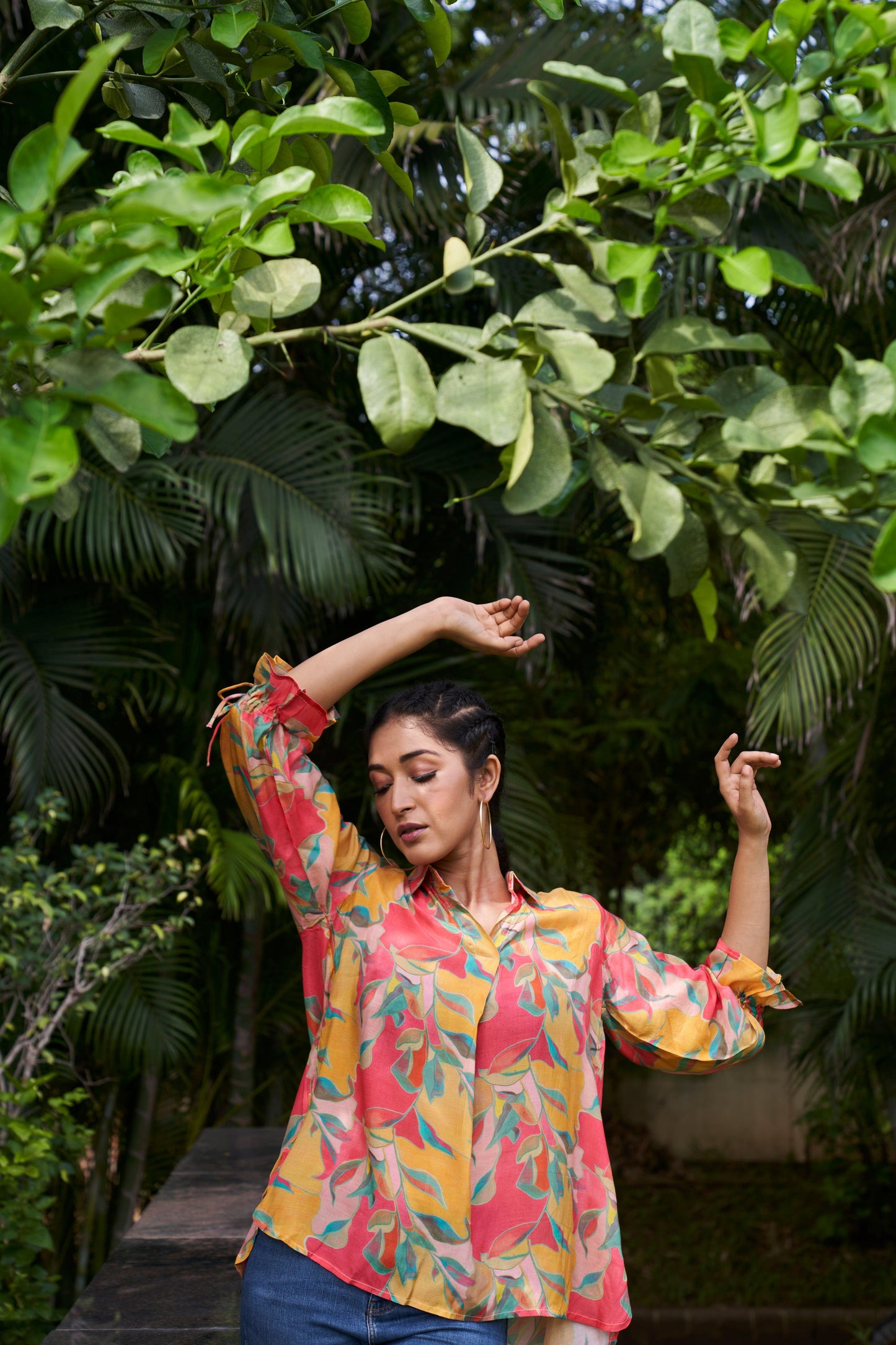 Breeze Muslin Mustard Top