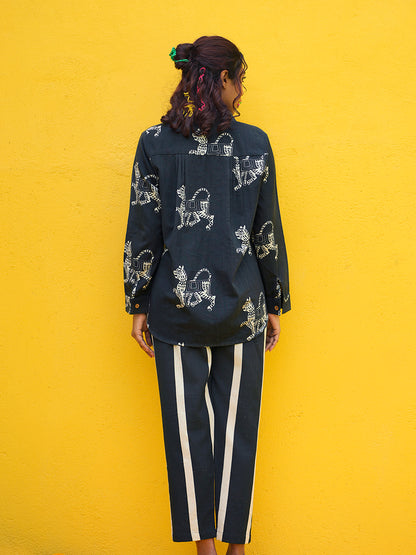 Tiger Printed Cotton Co-Ord Set