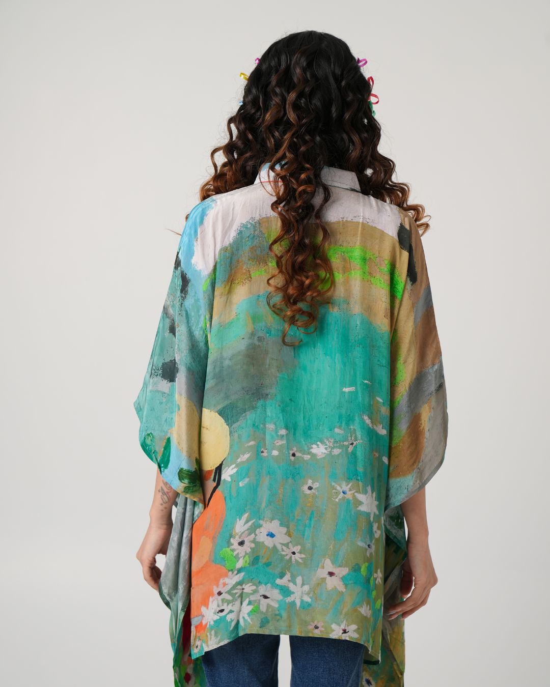 Matilda Crepe Kaftan Top