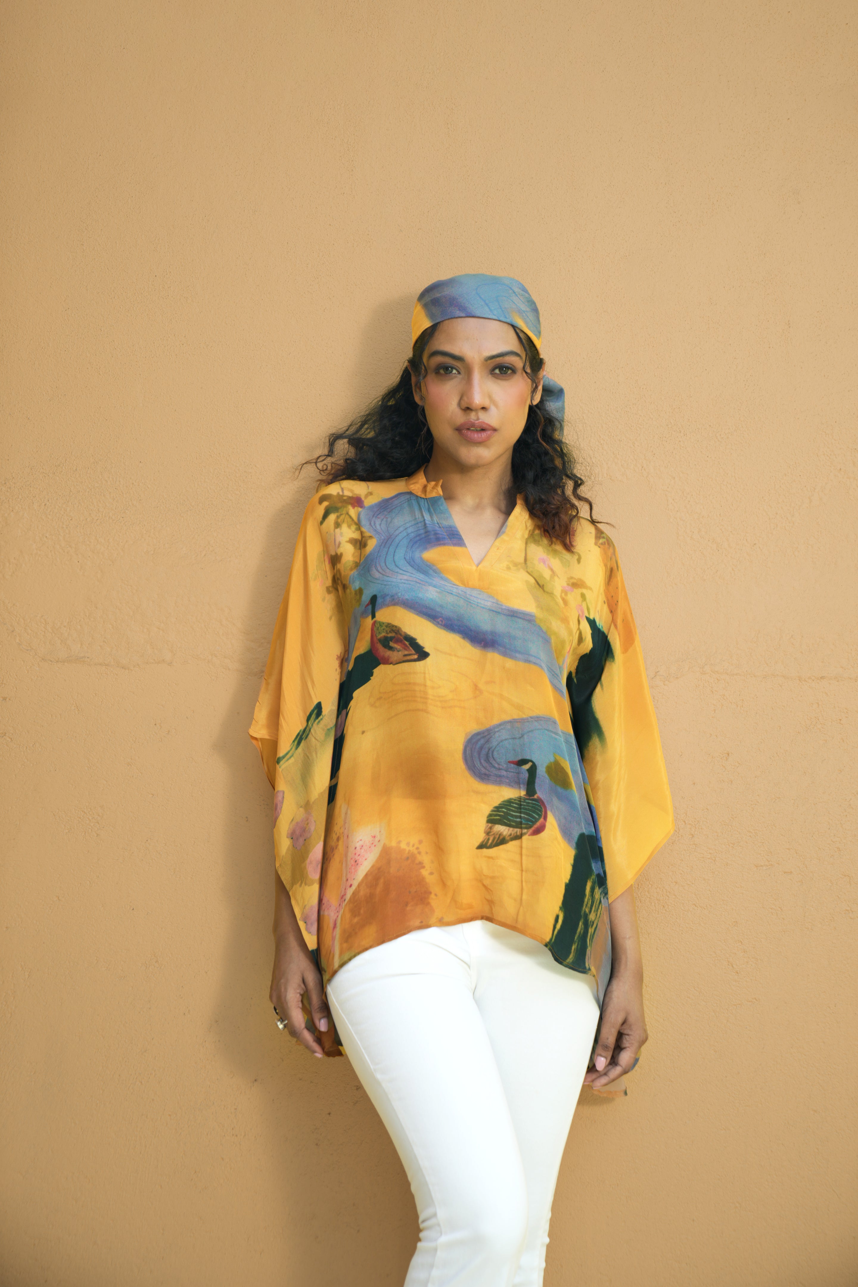 Ochre Kaftan Top