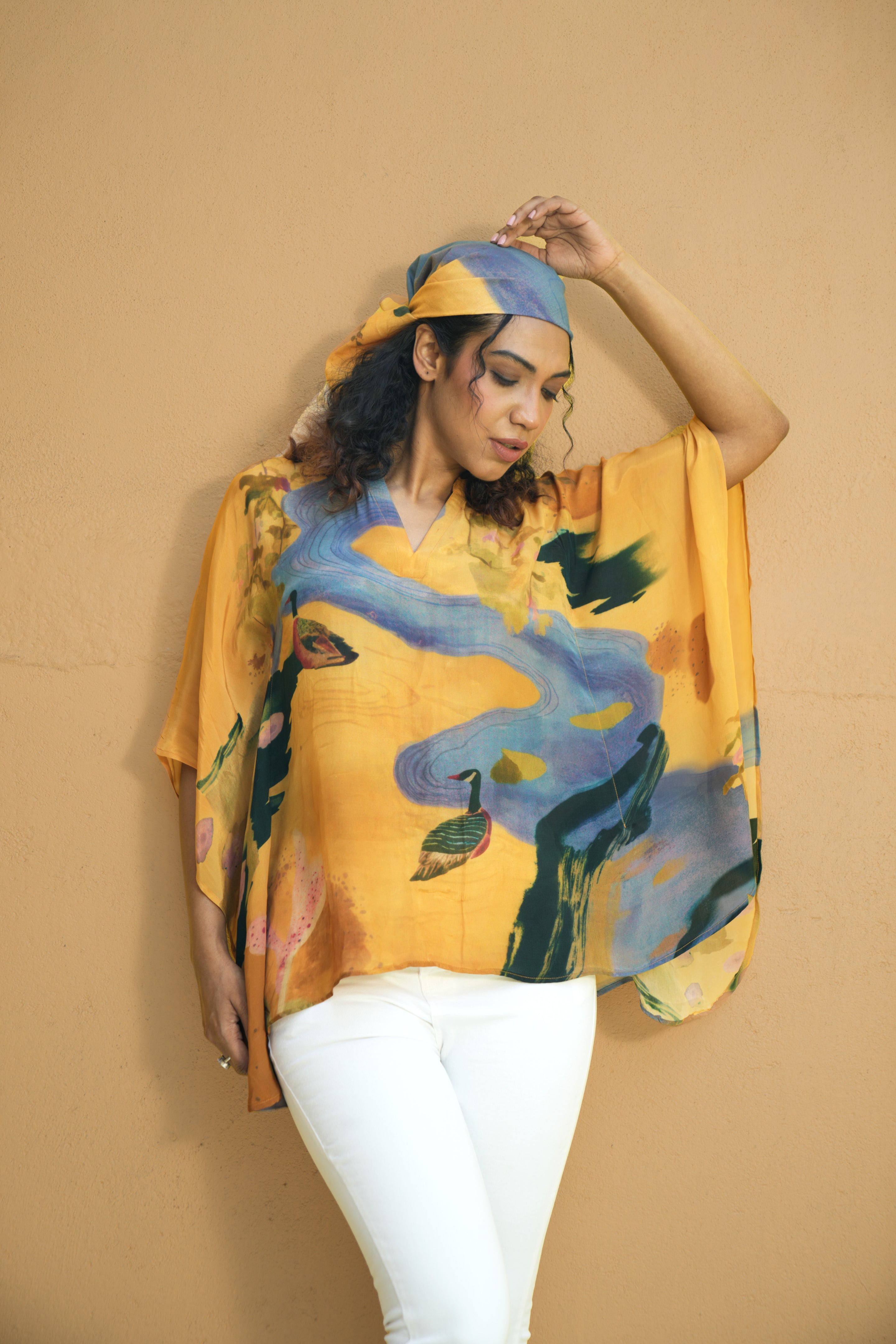 Ochre Kaftan Top