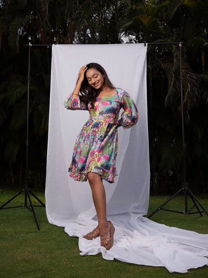 Kelp Printed Dress