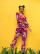Wine Floral Printed Co-Ord Set