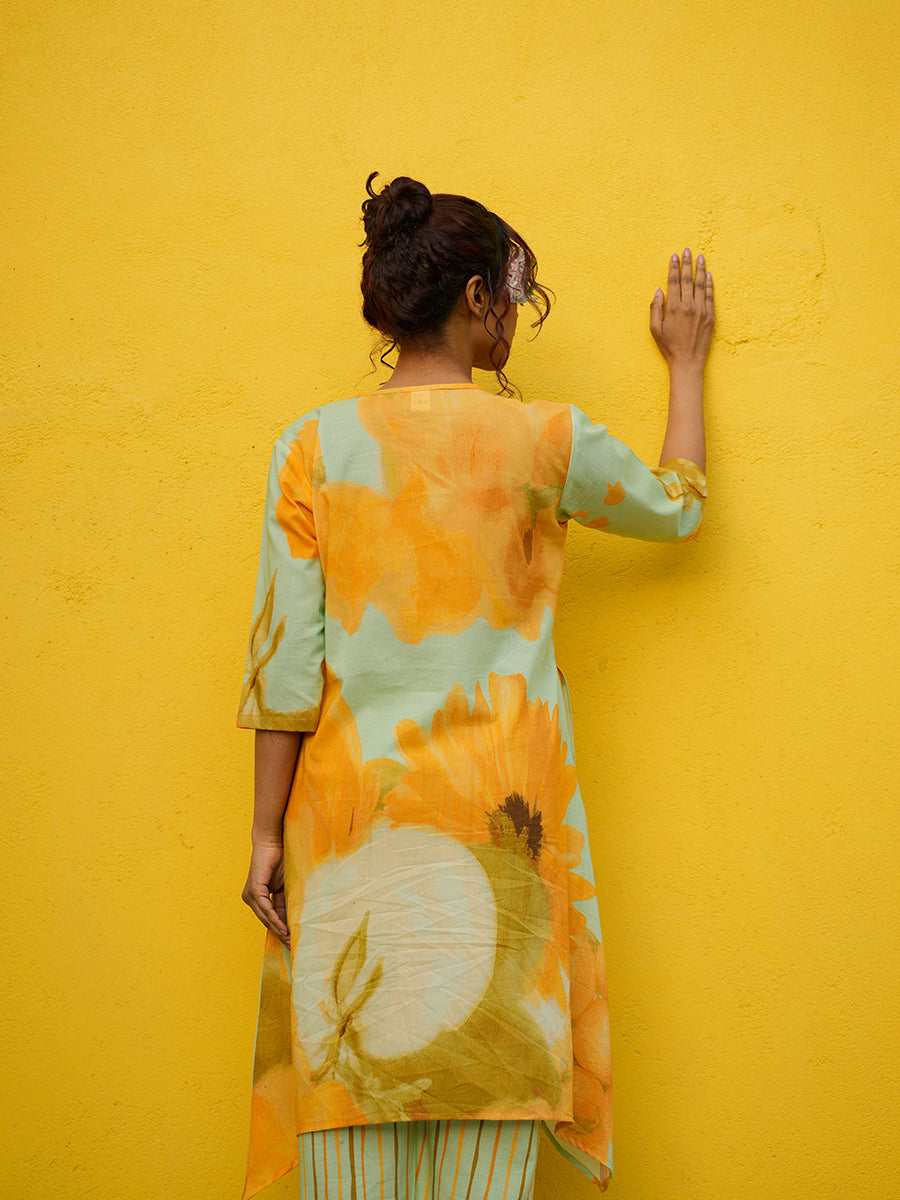 Sunshine Long Kurta Cotton Co-Ord Set