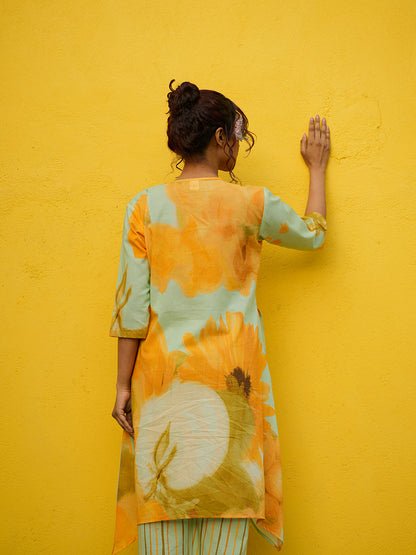 Sunshine Long Kurta Cotton Co-Ord Set
