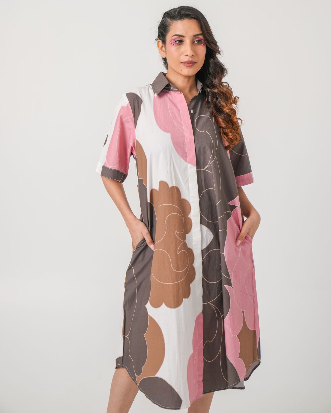 White Cotton Shirt Dress