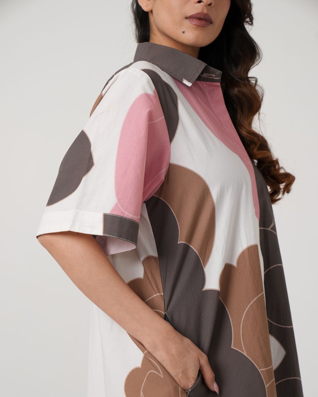 White Cotton Shirt Dress