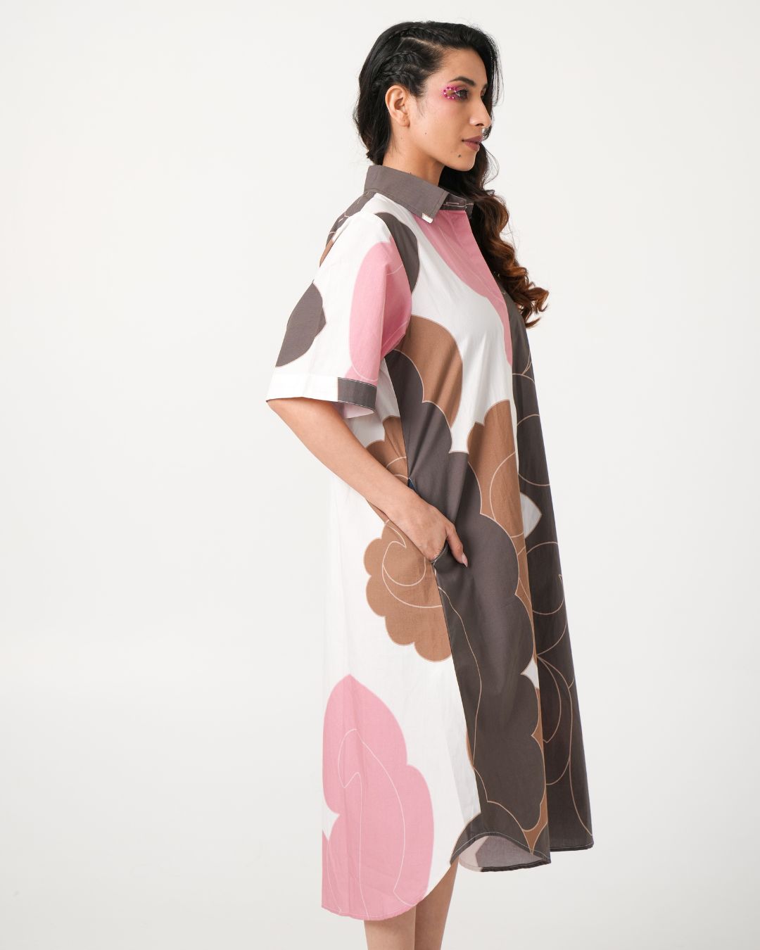 White Cotton Shirt Dress