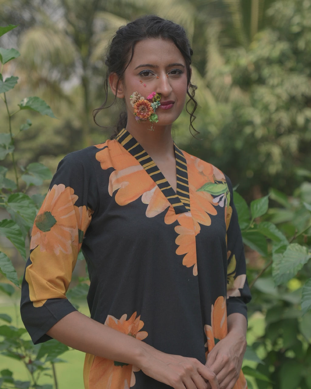 Sunflower Cotton Kurta Co-Ord Set – Perfect for Summer Outings, Festive Days & Everyday Comfort