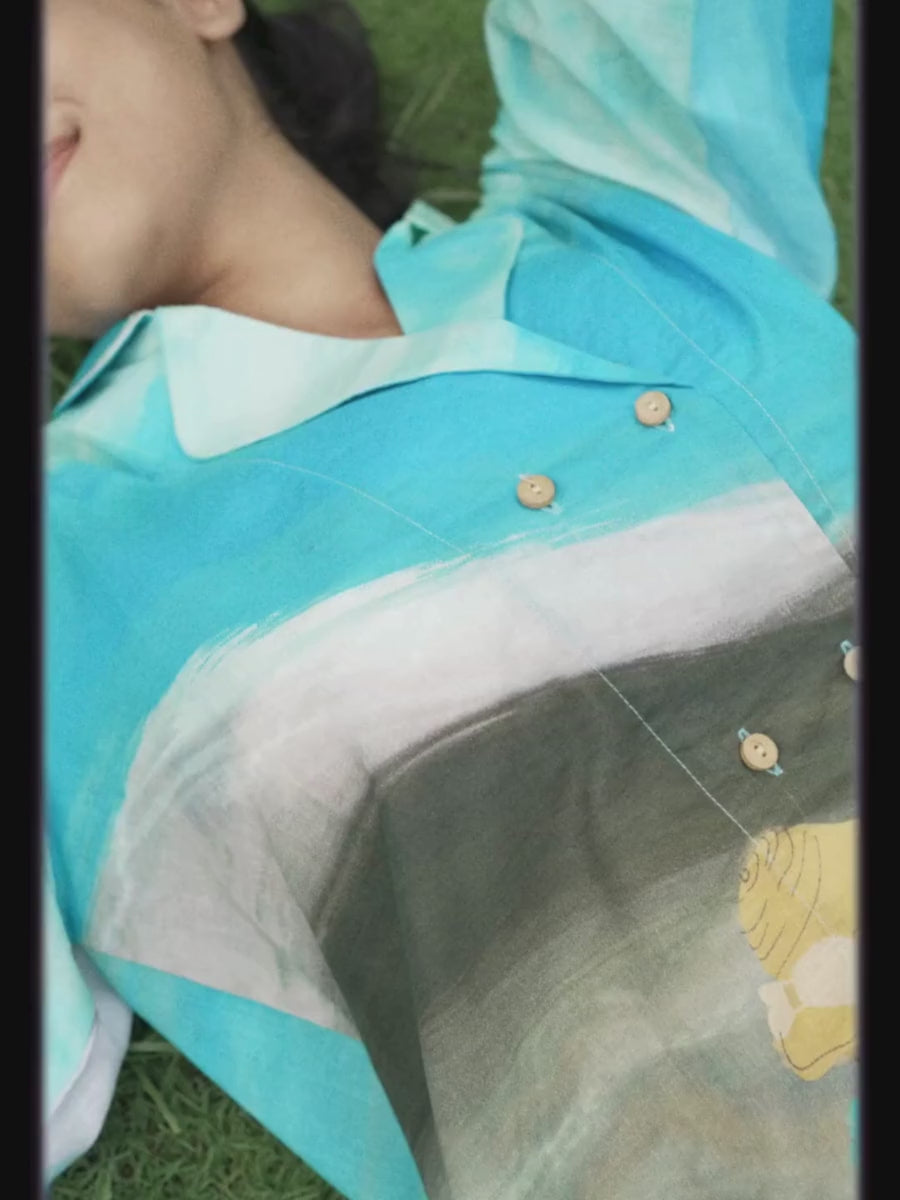 Philippino Relaxed Fit Shirt Top – Perfect for Travel, Brunch & Summer Days