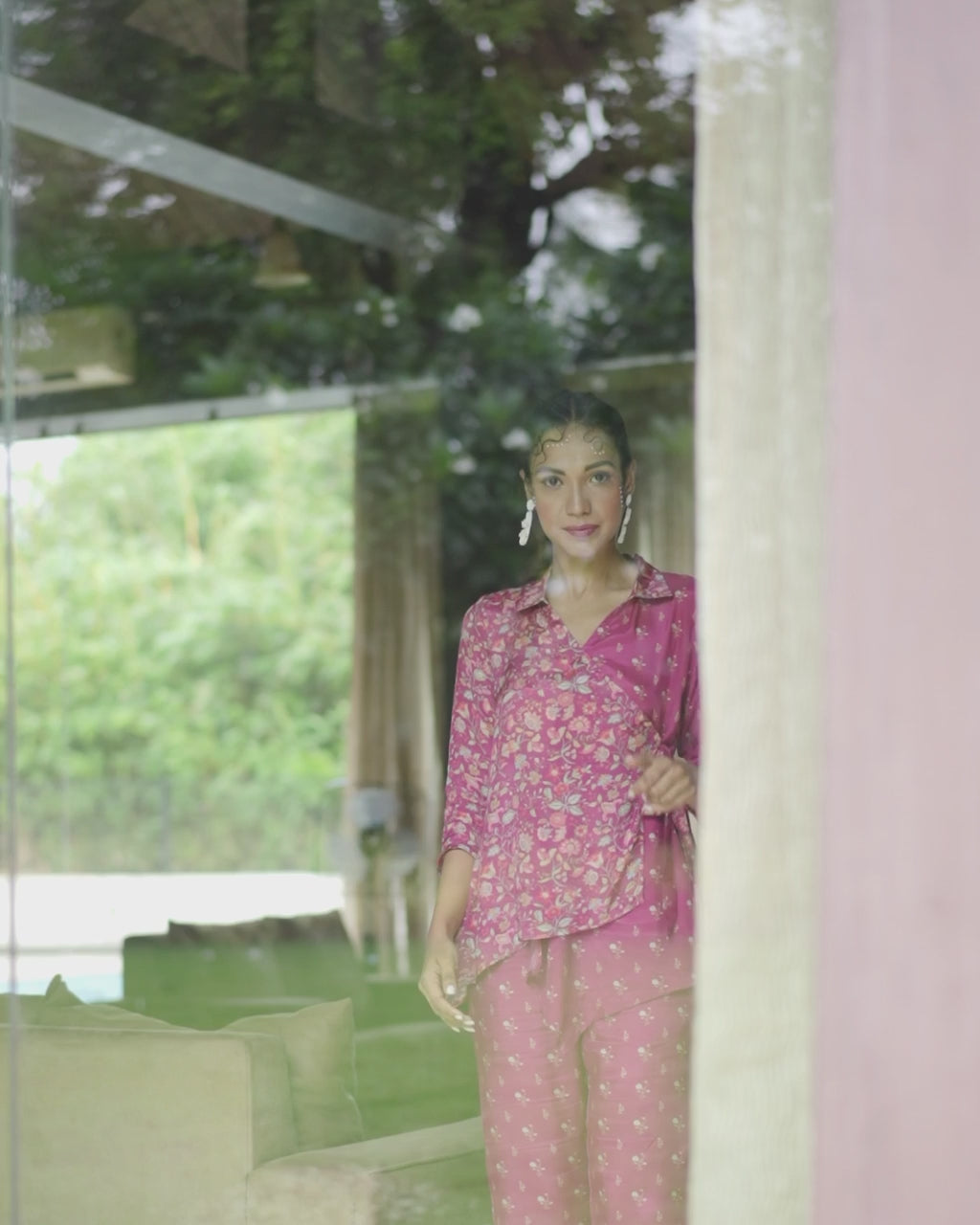 Floral Wrap-Around in Fusica Hue Co-ord Set