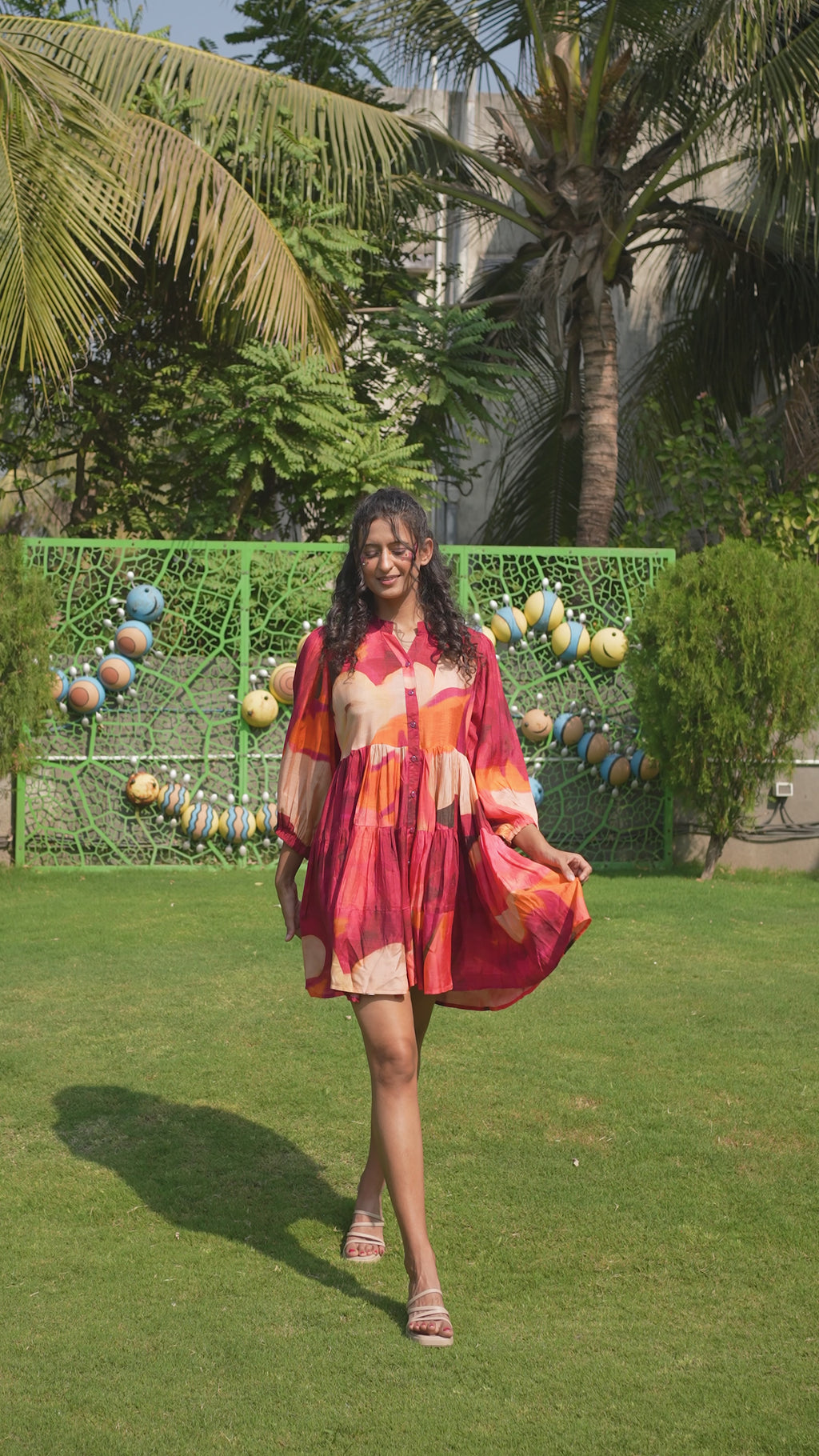 Lily Crepe Kaftan Top