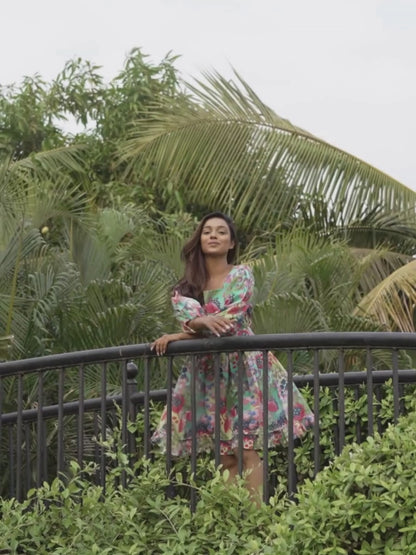 Kelp Printed Dress