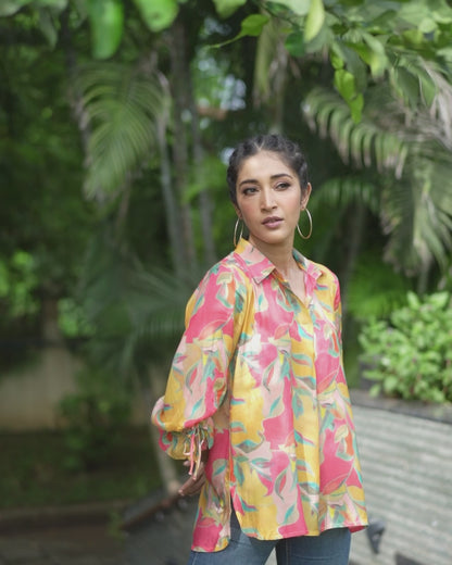Breeze Muslin Mustard Top